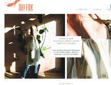 Tablet Screenshot of ohfoxcreative.com